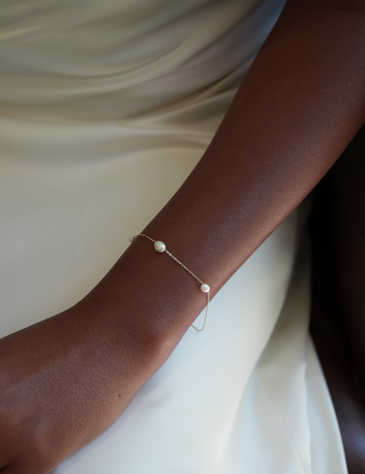 Three Pearl Bracelet