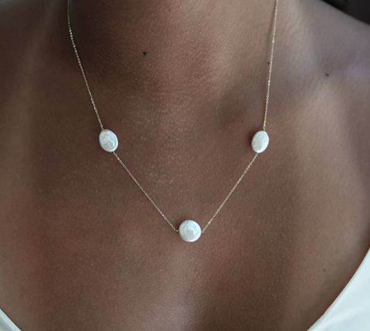 Three Pearl Necklace