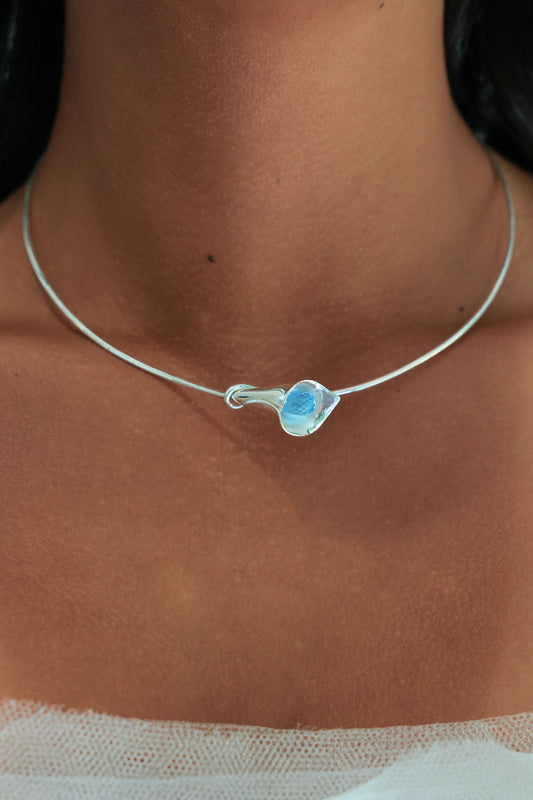 Midnight Lilly Choker Necklace